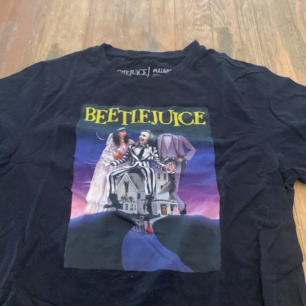 Beetle Juice Black Short Sleeve T Shirt - Picture 2 of 4